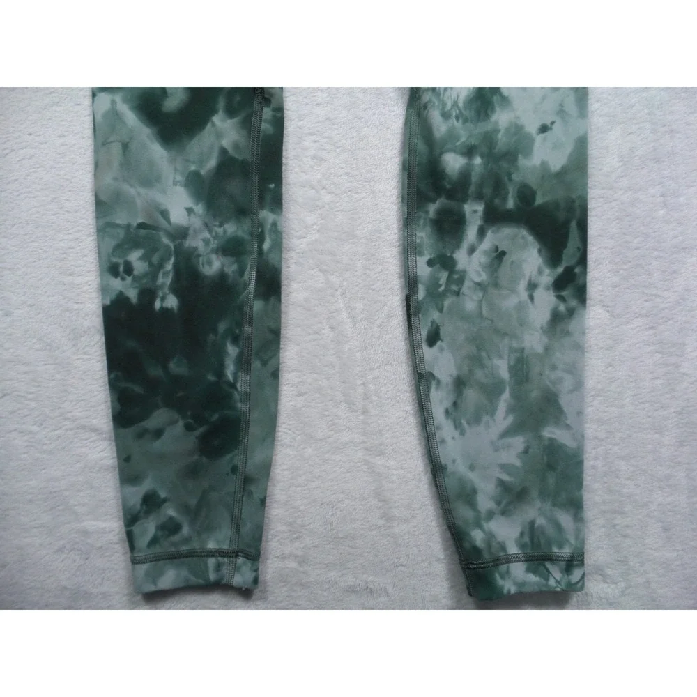 Lululemon Leggings Womens Size 2 Green Align High-Rise Diamond‎ Dye Comfort